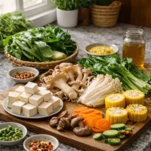 Cách Nấu Lẩu Nấm Chay Thanh Đạm, Thơm Ngon 2 hình ảnh nguyên liệu nấu lẩu nấm chay