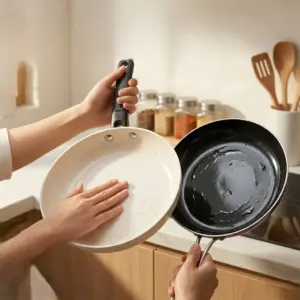 5 Dấu Hiệu Phân Biệt Chảo Chống Dính Thật Và Giả 1 Phân biệt chảo giả và chảo thật qua mắt thường