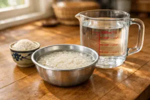 Cách Nấu Cháo Trắng Sánh Mịn, Nhanh Nhừ Bằng Nồi Nhôm 1 Cách ngâm gạo nấu cháo nhanh mềm và ca đo tỷ lệ nước 1:4 chuẩn trong bếp Việt.