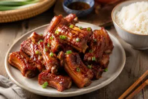 Cách Làm Sườn Xào Chua Ngọt Mềm Thơm, Đậm Vị Cho Bữa Cơm Gia Đình 2 Sườn xào chua ngọt bắt mắt khi nấu xong dùng cùng chèn cơm nóng hổi