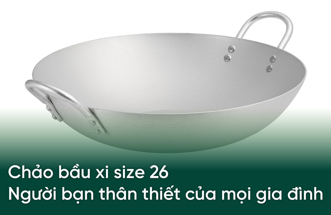 Chảo Bầu Xi Size 26 – Người Bạn Thân Thiết Của Mọi Gia Đình