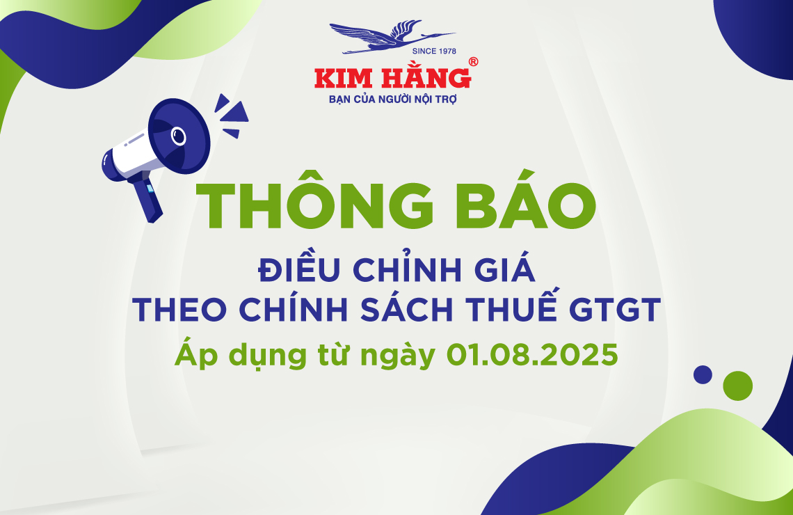 THÔNG BÁO ĐIỀU CHỈNH GIÁ THEO CHÍNH SÁCH THUẾ GTGT MỚI