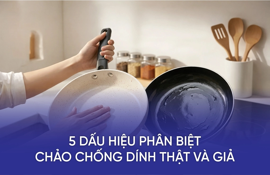 5 Dấu Hiệu Phân Biệt Chảo Chống Dính Thật Và Giả 6 5 dau hieu phan biet chao chong dinh that va gia