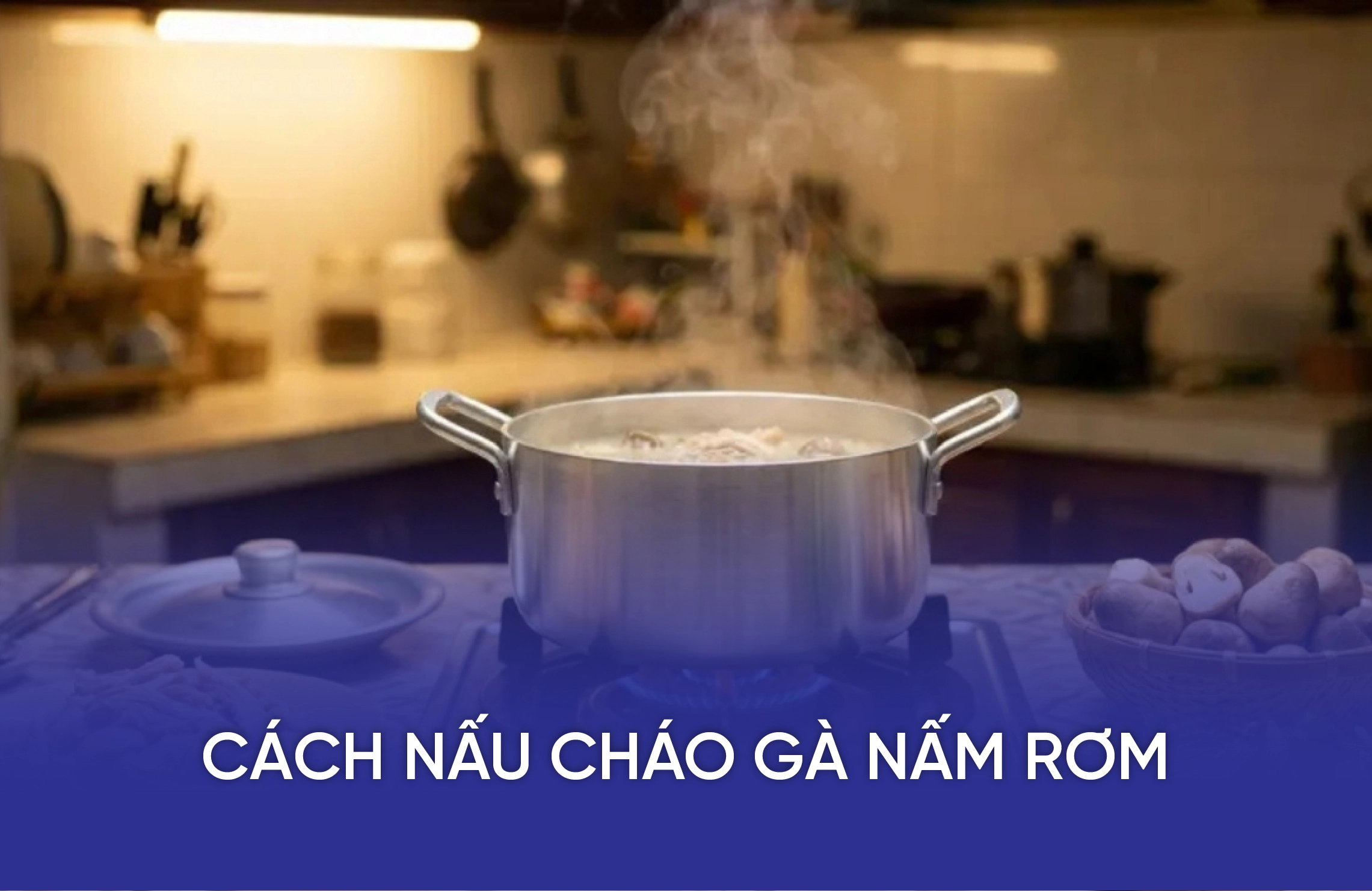 Cách Nấu Cháo Gà Nấm Rơm Mềm Sánh, Hạt Không Sượng 3 cach nau chao ga nam rom